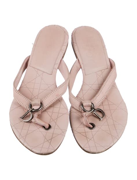 dior flip flops pink|christian dior slippers for women.